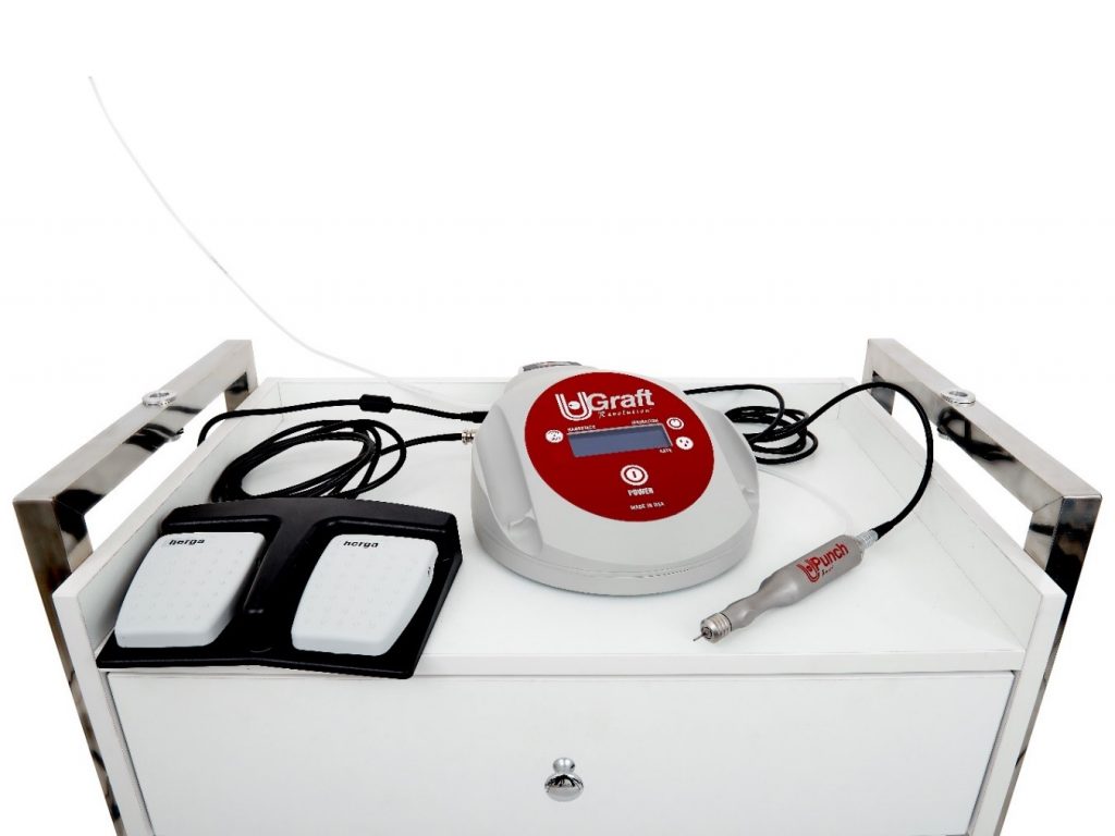 The Dr.UGraft technology system is designed with the intent of more optimized ergonomics to improve hair transplant results The Dr.UGraft technology system is designed with the intent of more optimized ergonomics to improve hair transplant results