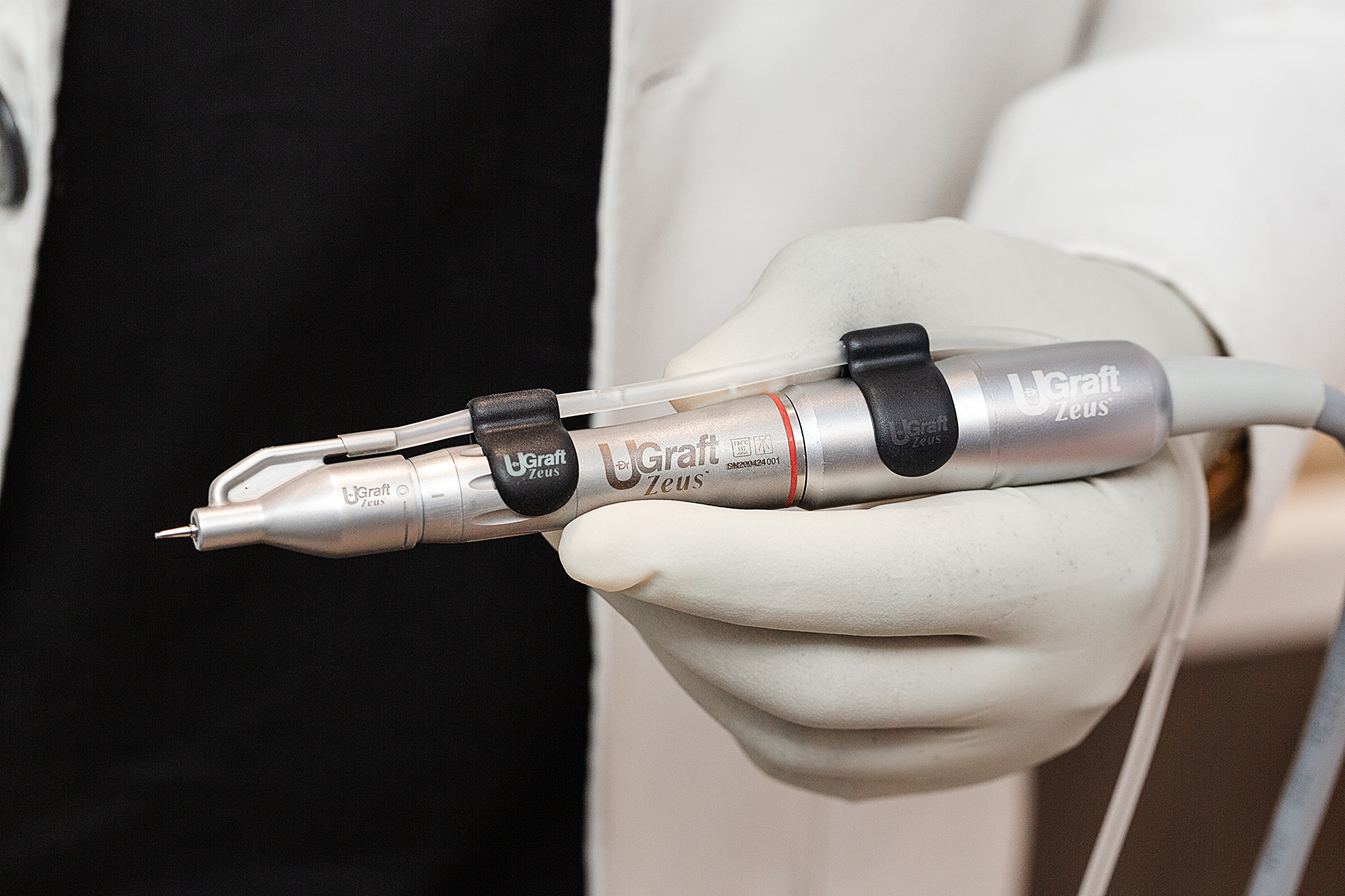 Dr.UGraft® Zeus FUE Hair Transplant System complete fluid enabled handpiece